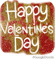 Happy Valentines Day Google Doodles Sticker