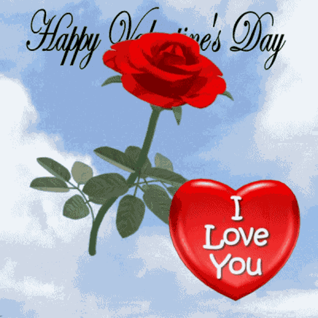 Happy Valentines Day Roses Are Red GIF