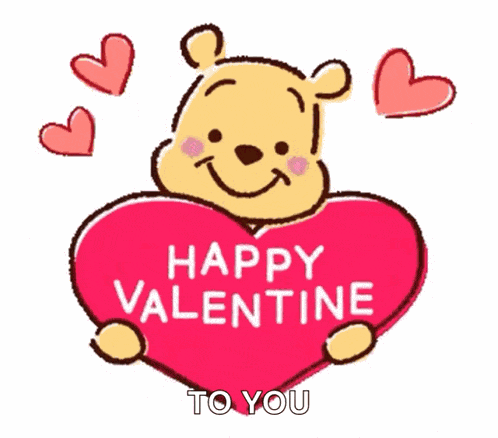 Happy Valentines Day Winnie The Pooh GIF
