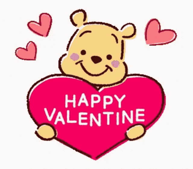 Happy Valentines Day Winnie The Pooh GIF