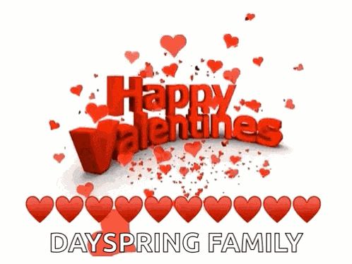 Happy Valentines Hearts GIF