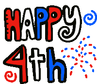 Happy4th Of July Sticker