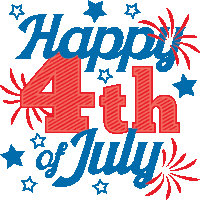 Happy4th Of July Summer Fun Sticker