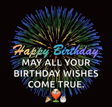 Happybirthday Fireworks GIF