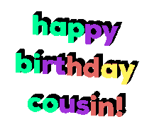 Happybirthdaycousin Dear Sticker