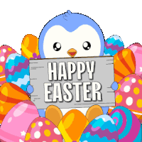Happyeaster Pengu Sticker