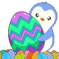 Happyeaster Pengu Sticker