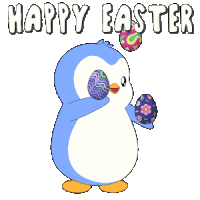 Happyeaster Pengu Sticker