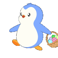 Happyeaster Pengu Sticker