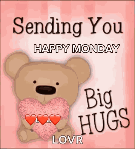 Happymonday Pinkheart GIF