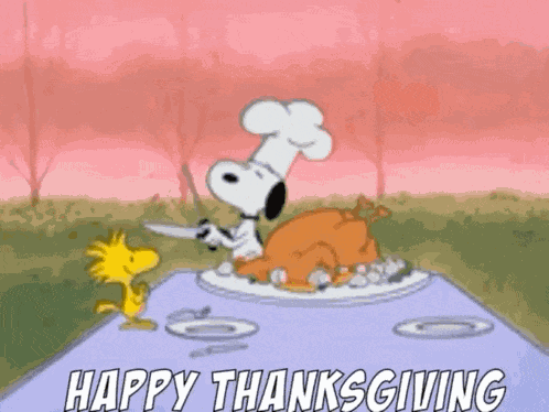 Happythanksgiving Snoopy GIF
