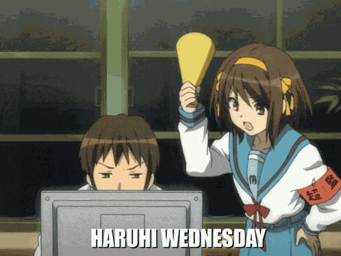 Haruhi Haruhi Suzumiya GIF