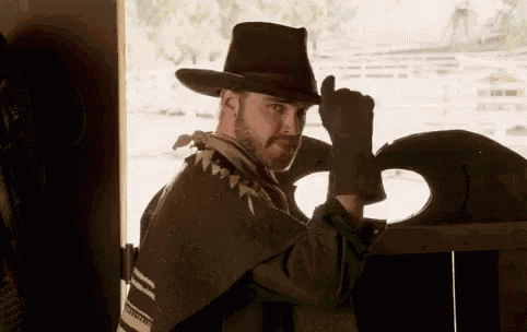 Hat Tip Leave GIF