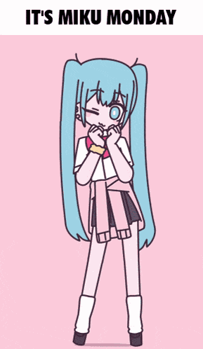 Hatsune Miku Air Kiss GIF