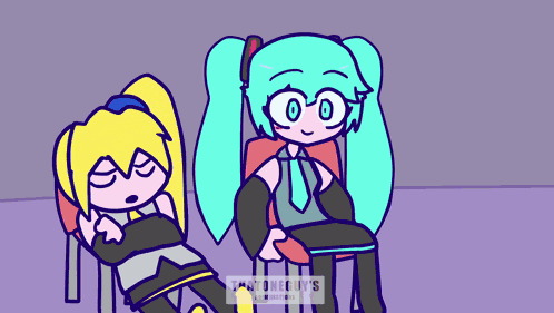Hatsune Miku Dies From Cringe GIF
