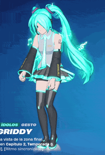 Hatsune Miku Fortnite GIF