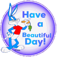 Have A Beautiful Day Bugs Bunny Sticker