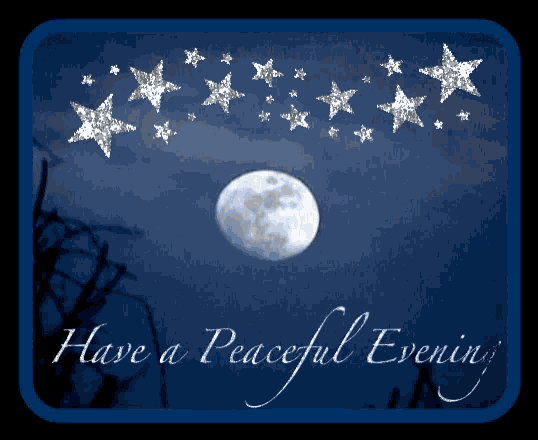 Have A Peaceful Evening Goodnight GIF