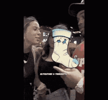 Hawk Tuah Moist Sock GIF