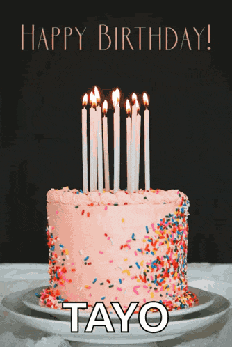 Hbd Birthday Cake GIF