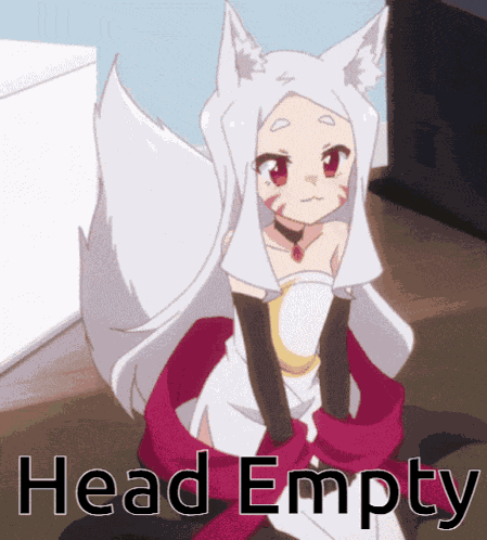 Head Empty Fox Girl GIF