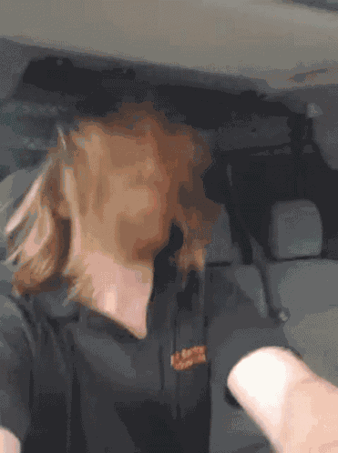 Headbanging Ginger GIF