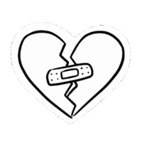 Heart Broken Sticker
