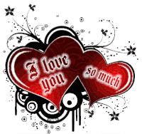 Heart Love You I Sticker