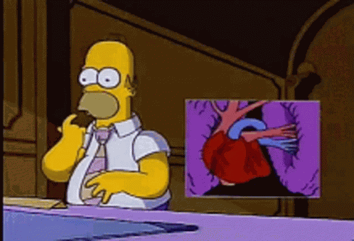 Heartattack Homero GIF