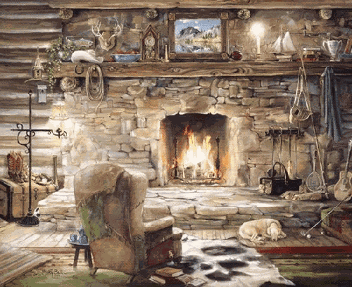 Hearth Fireplace GIF