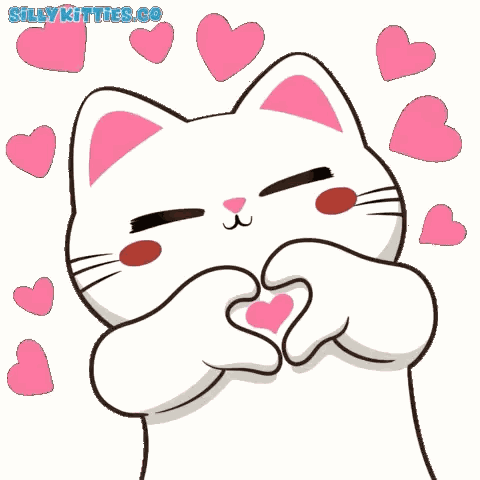 Hearts Heart Cats GIF