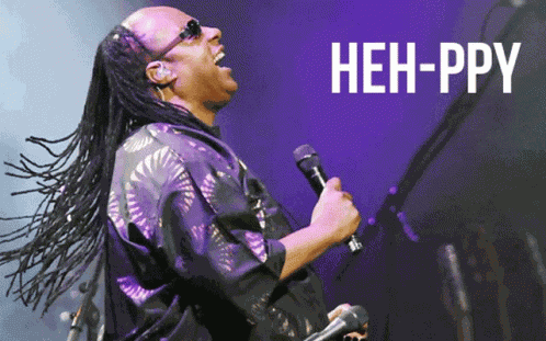 Hehppy Stevie Wonder GIF