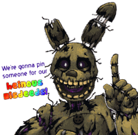Heinous Misdeeds Springtrap Sticker