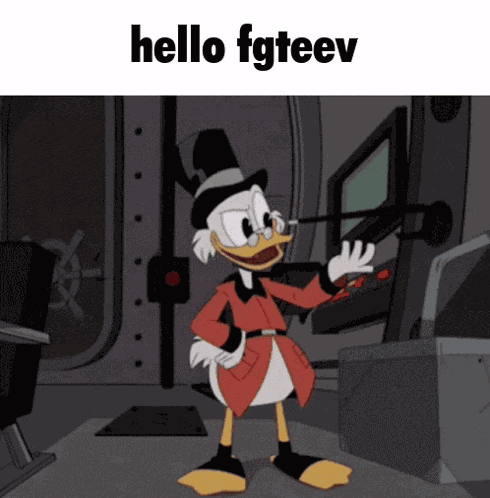 Hello Fgteev Scrooge Mcduck GIF