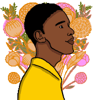 Hello Flower Sticker