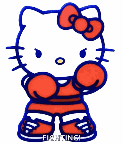 Hello Kitty Boxer GIF