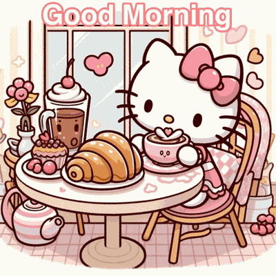 Hello Kitty Good Morning Meme