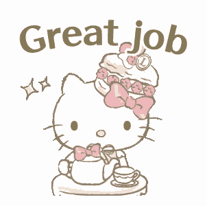 Hello Kitty Great Job GIF