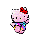 Hello Kitty Jumping Sticker