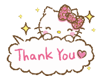 Hello Kitty Thank You Sticker