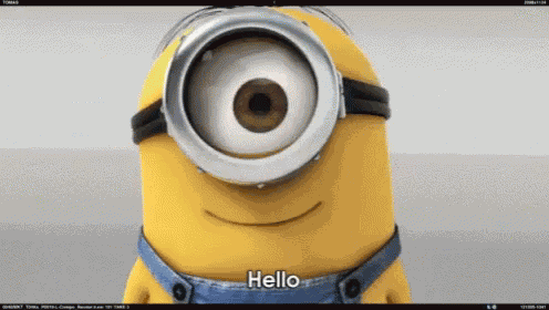 Hello Minion GIF