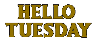 Hello Tuesday Sticker