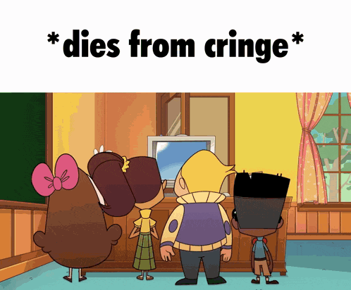 Helluva Boss Dies From Cringe GIF