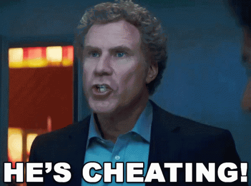 He'S Cheating GIF