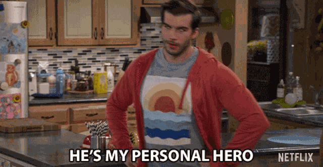 Hes My Personal Hero Champion GIF