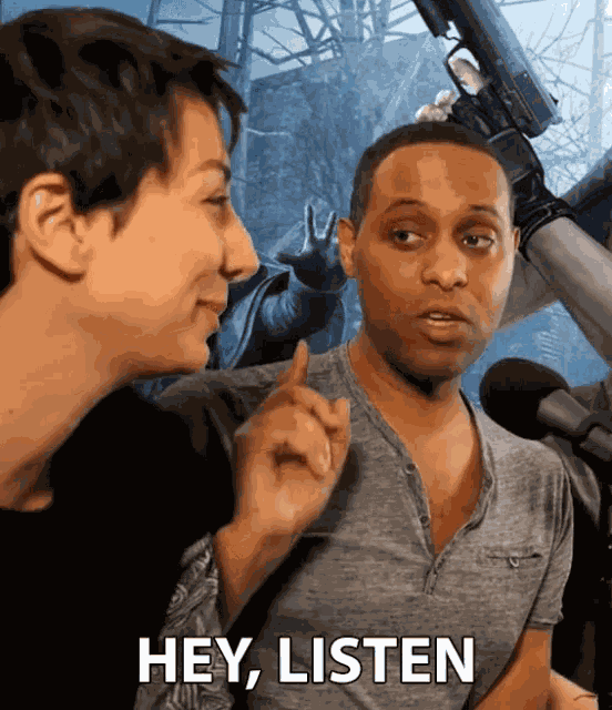 Hey Listen Pointing GIF