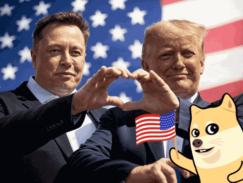 Hibu Fantoumi Doge Elon Musk Donald Trump Dogecoin GIF