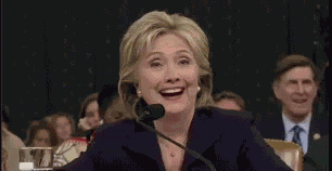 Hillary Clinton Laughing GIF