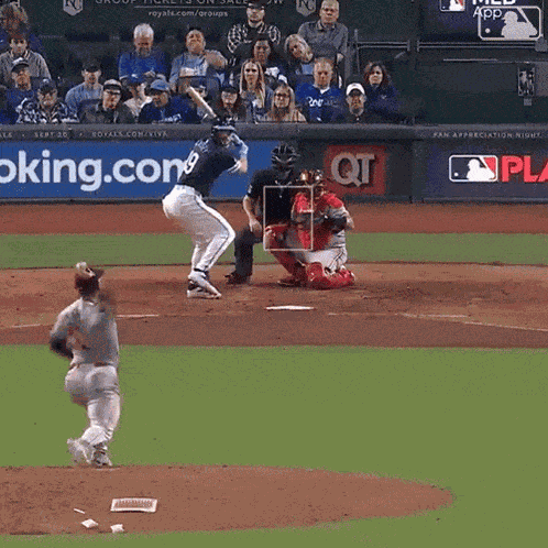 Hitting The Ball Major League Baseball GIF
