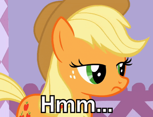 Hmm Nah Apple Jack GIF